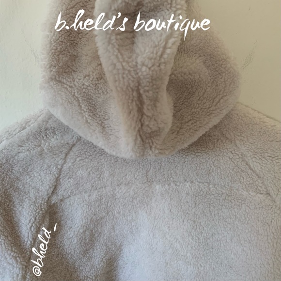 lululemon Scuba Oversized Half-Zip Fleece Hoodie in White Opal Sz XS/S Rare NWT - Picture 11 of 16